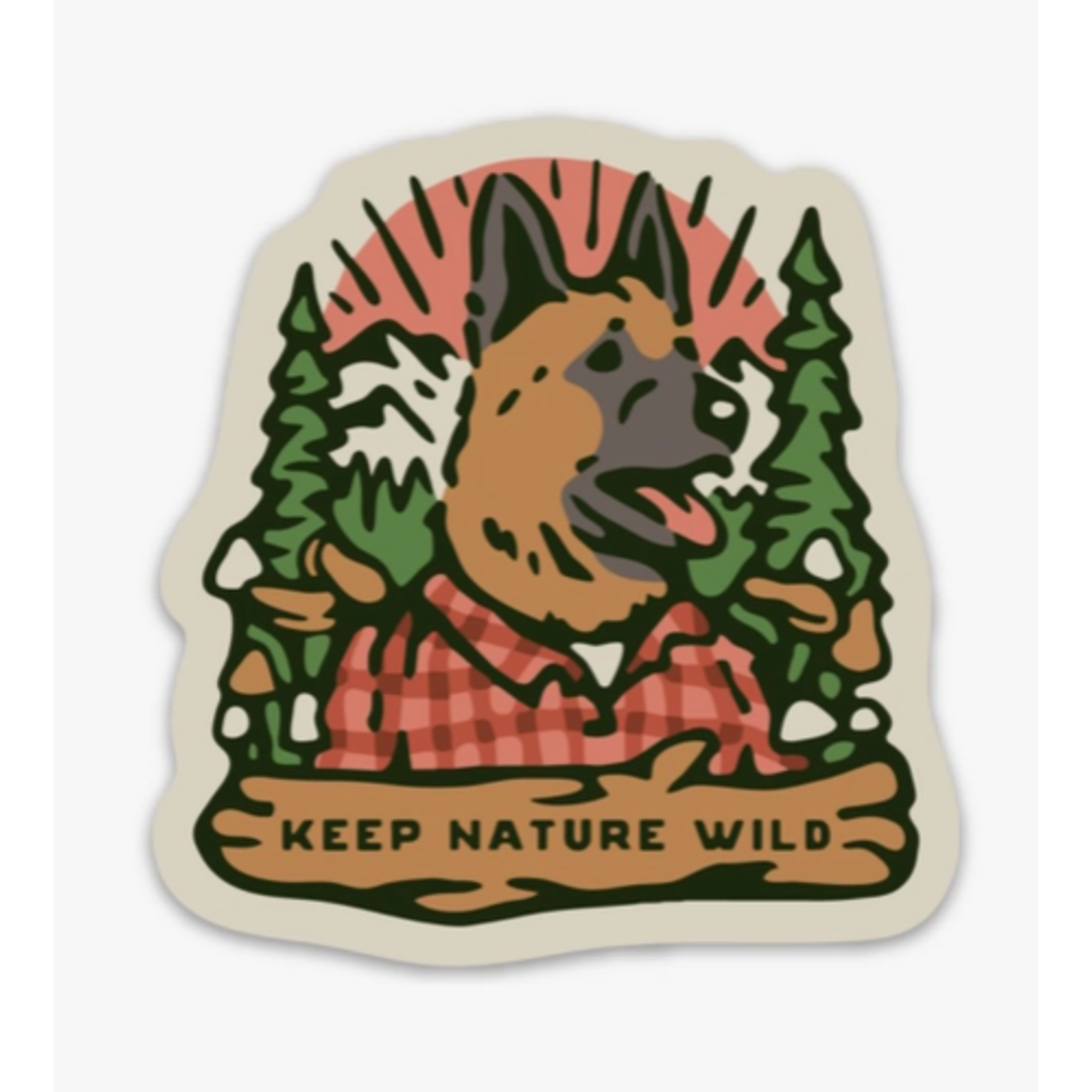 Keep Nature Wild KNW Woodland Woof | Sticker