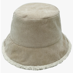 Fashion City FC Reversible Corduroy Sherpa Bucket Hat Beige