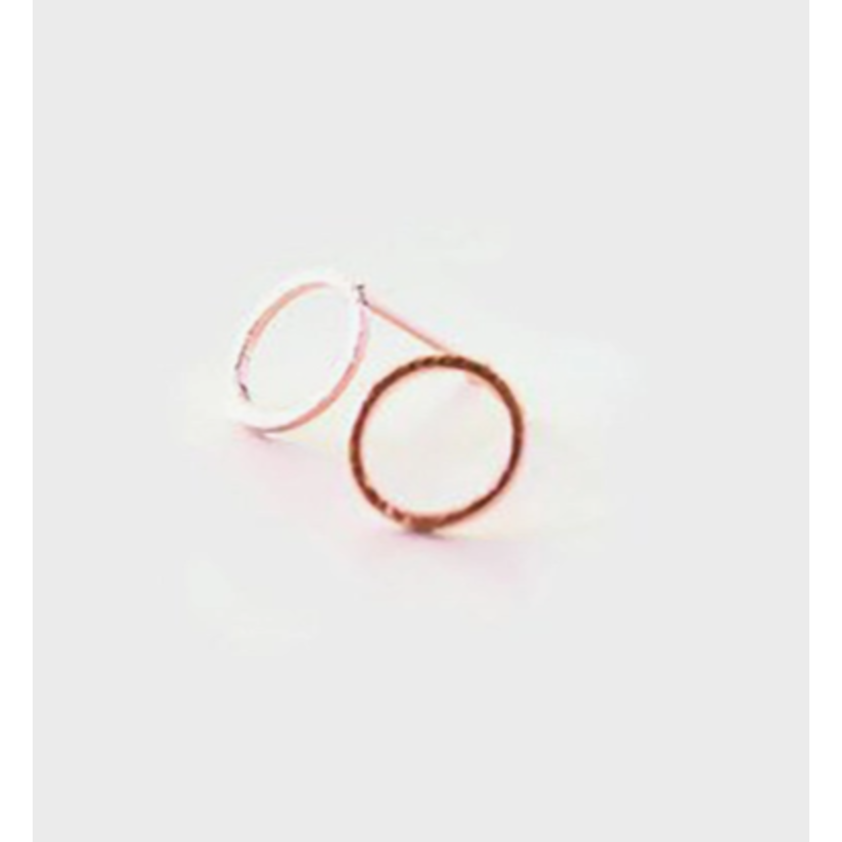 Wild Juniper WJ Rose Gold Stud Earrings - Open Circles