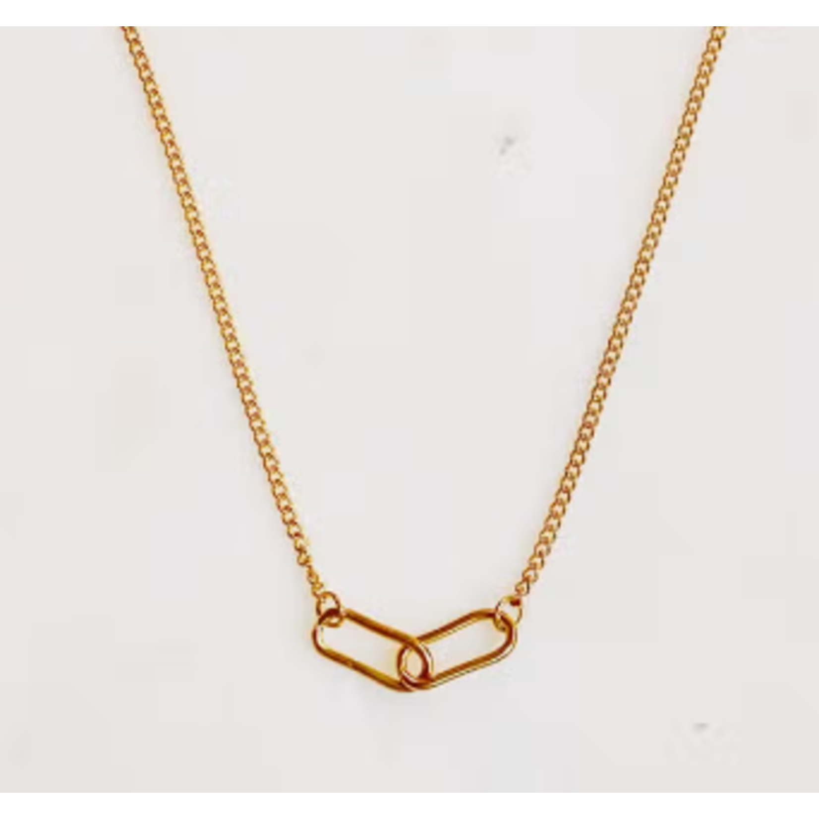 Ellison+Young E&Y Double Linked Pendant Chain Necklace