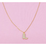 Ellison+Young E&Y Glam Cow Girl Boot Necklace