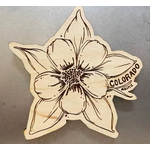 Akinz Akinz Colorado Columbine Wood Magnet