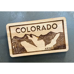 Akinz Akinz Colorado Mountain Wood Magnet