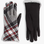 Akinz C&C Fur Lined Plaid Touchscreen Gloves