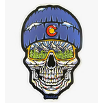 Colorado Cool CC Sticker Skull Winter