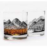 Black Lantern BL Mountain Panoramic Whiskey Glasses