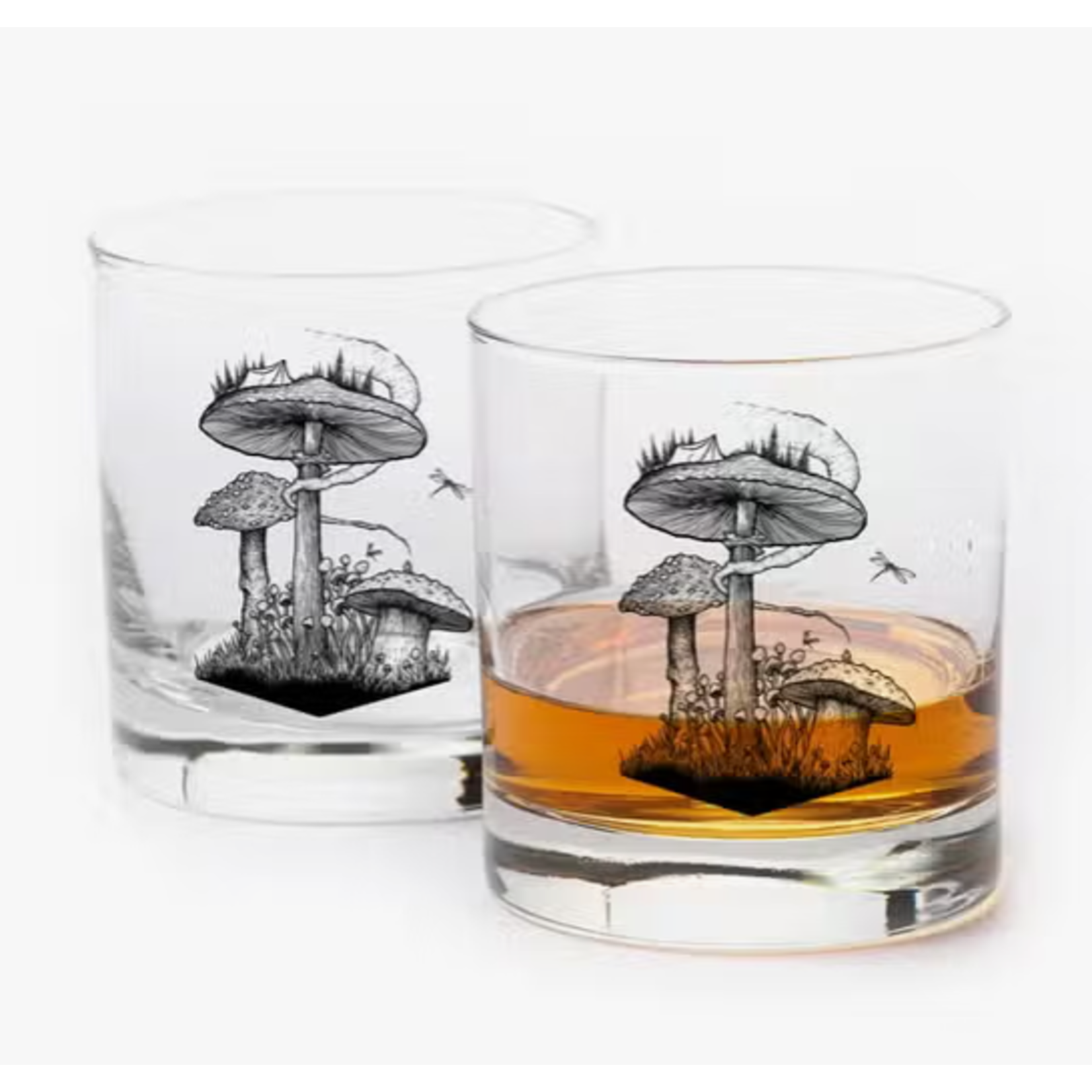 Black Lantern BL Mushroom Whiskey Glass