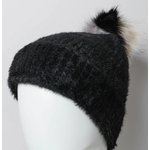 Leto Accessories Leto Ultra Soft Faux Mohair Beanie Black