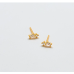 Admiral Row AR Geo Baguette Gold Studs