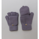 Leto Accessories Leto Cozy Knit Convertible Gloves Gray