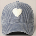 Fashion City FC Cord Heart Patch Hat Blue