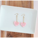 Spiffy & Splendid S&S Mina Heart Earrings - Pink