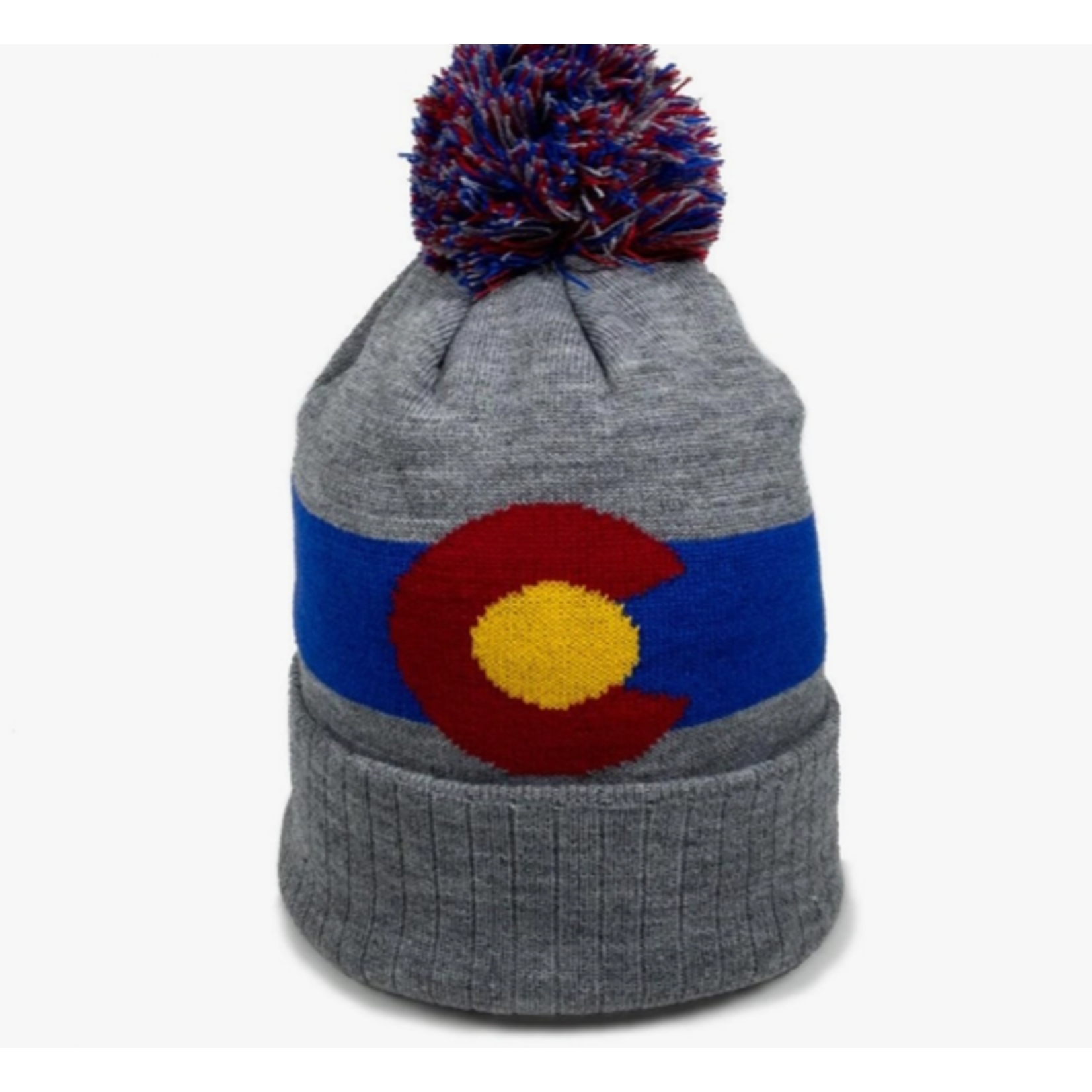 YoColorado YoColorado Beanie - Original Colorado State Flag - Grey