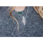 The Montana Scene TMS Necklace Pine Tree Silver