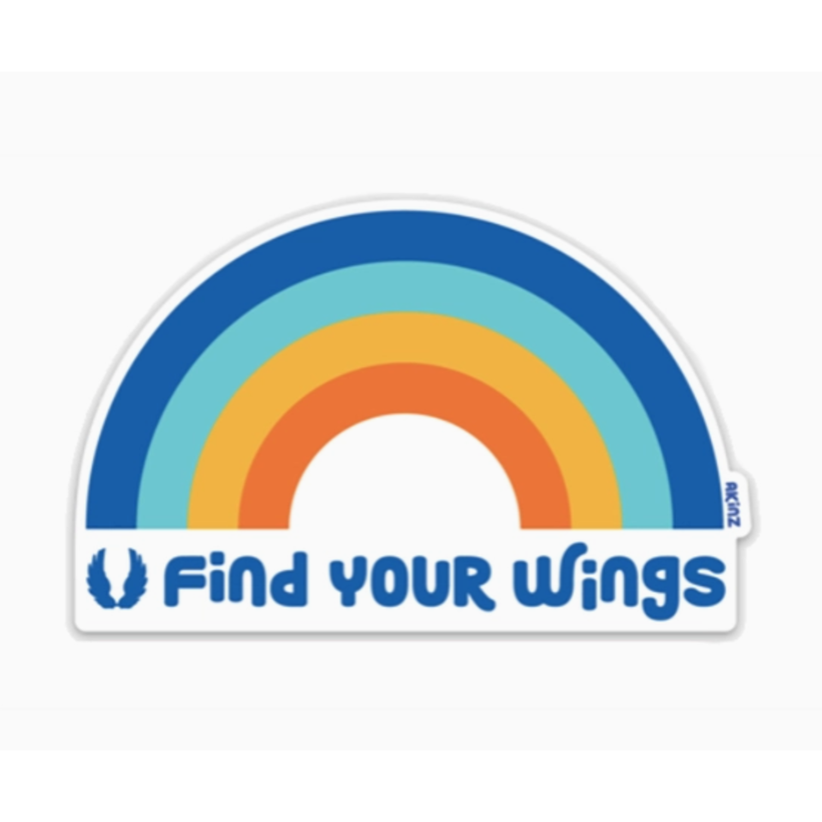 Akinz Akinz Find Your Wings Rainbow Sticker