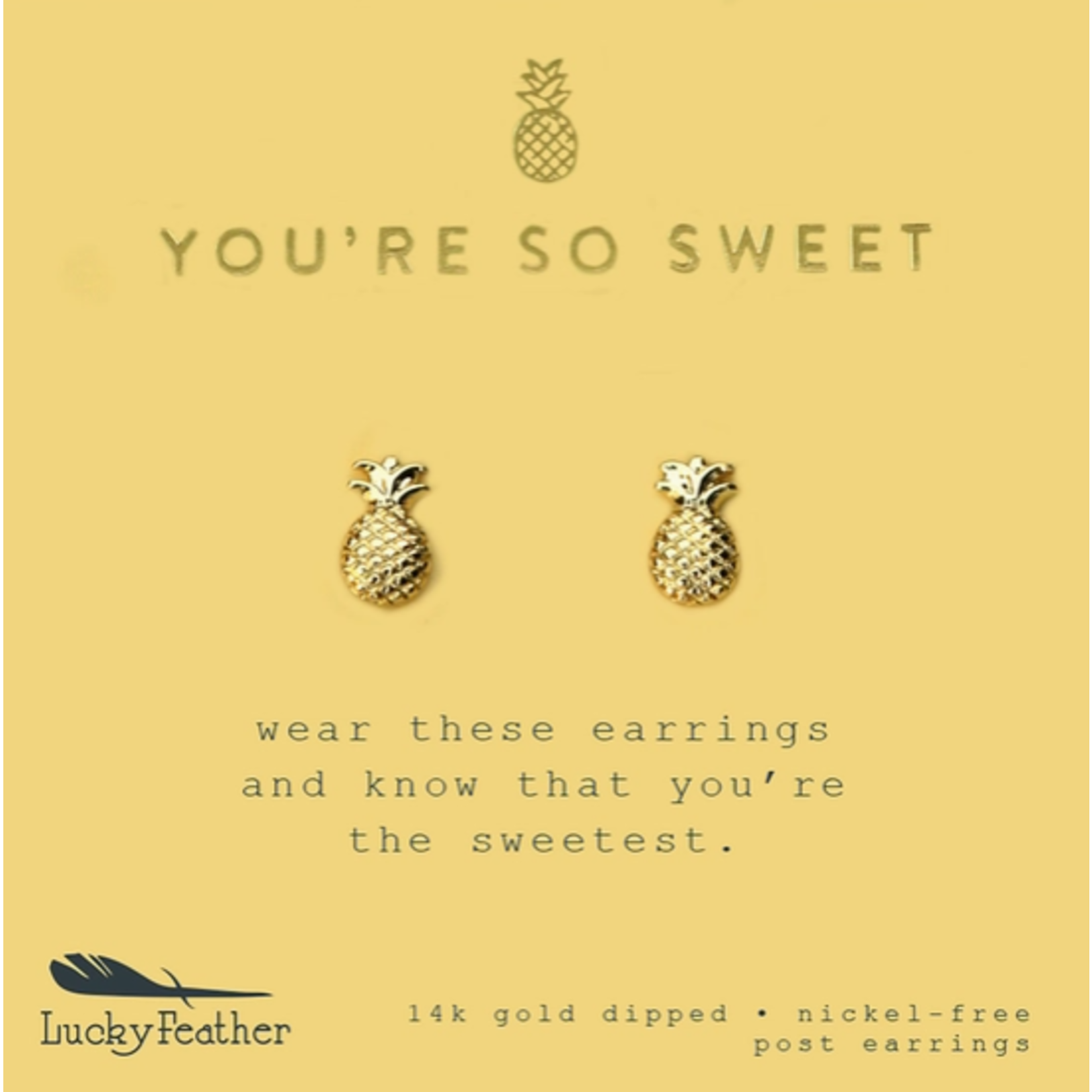 Lucky Feather Lucky Feather New Moon Earring-Sweet