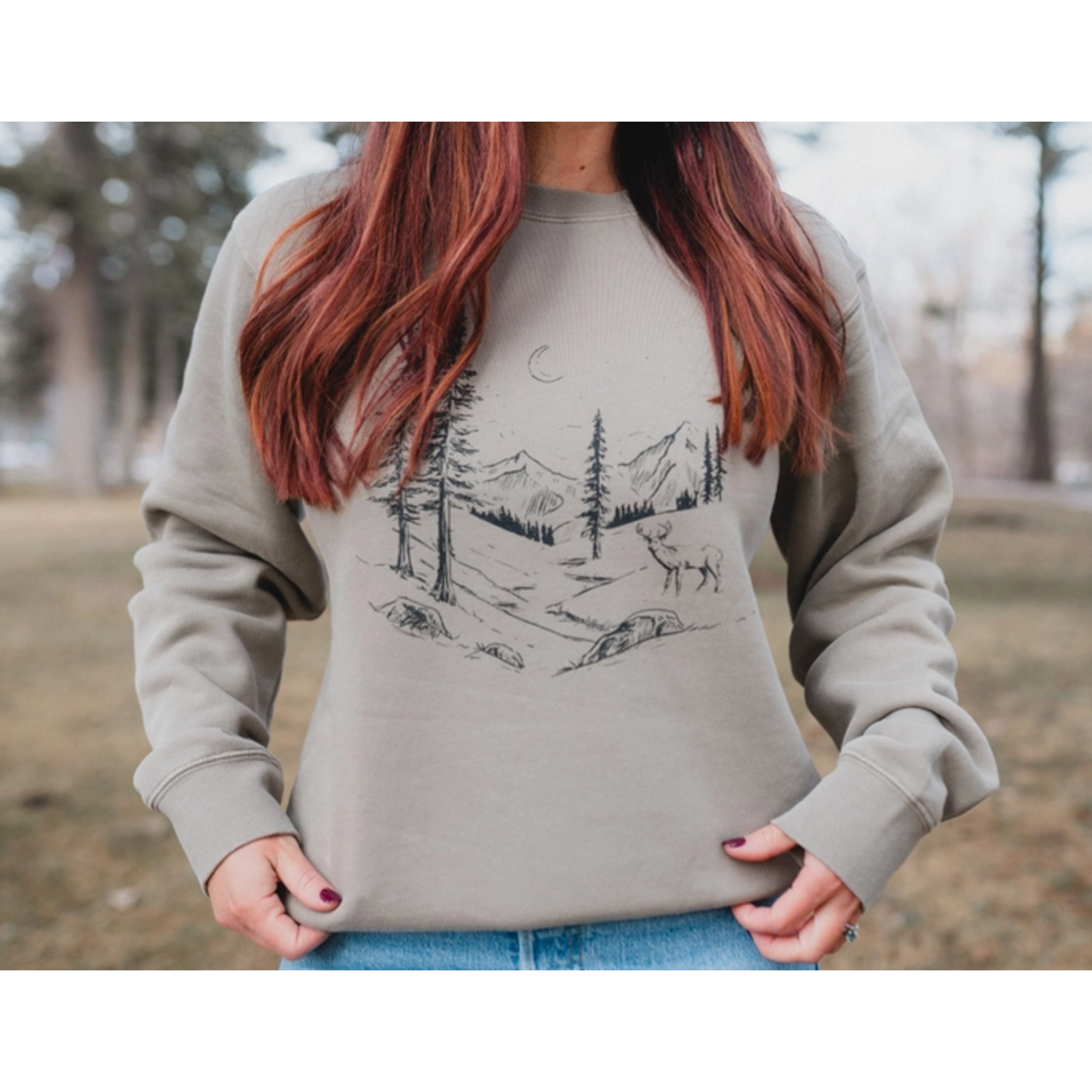 The Montana Scene TMS Wild Sketch Crewneck