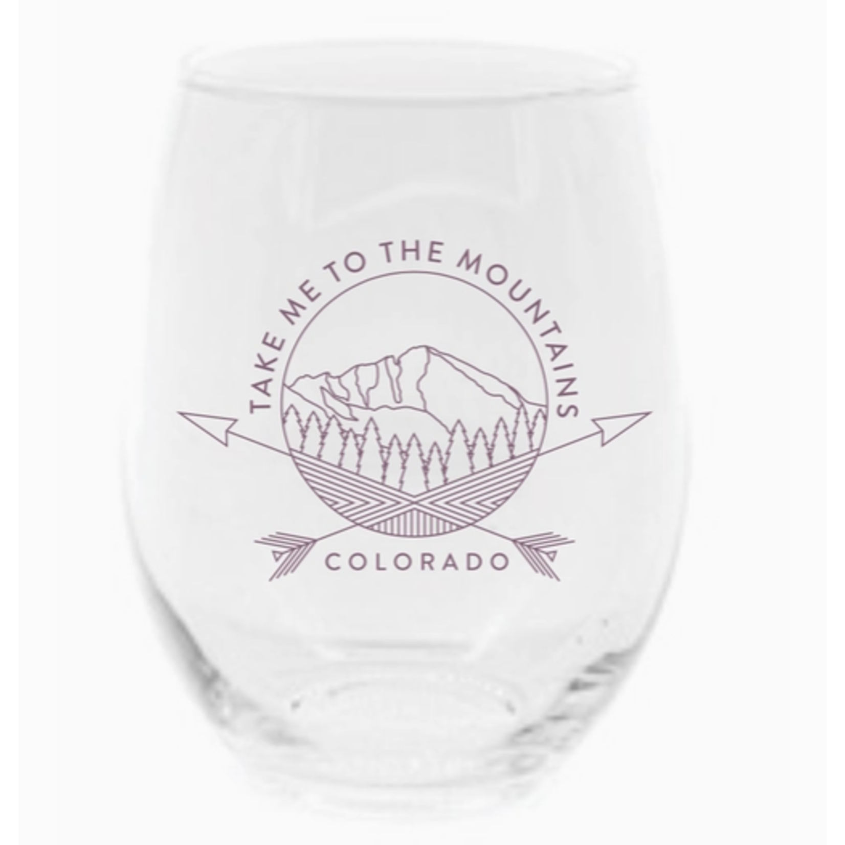 Snow Business SB Take Me to the MNTS Wine Glass