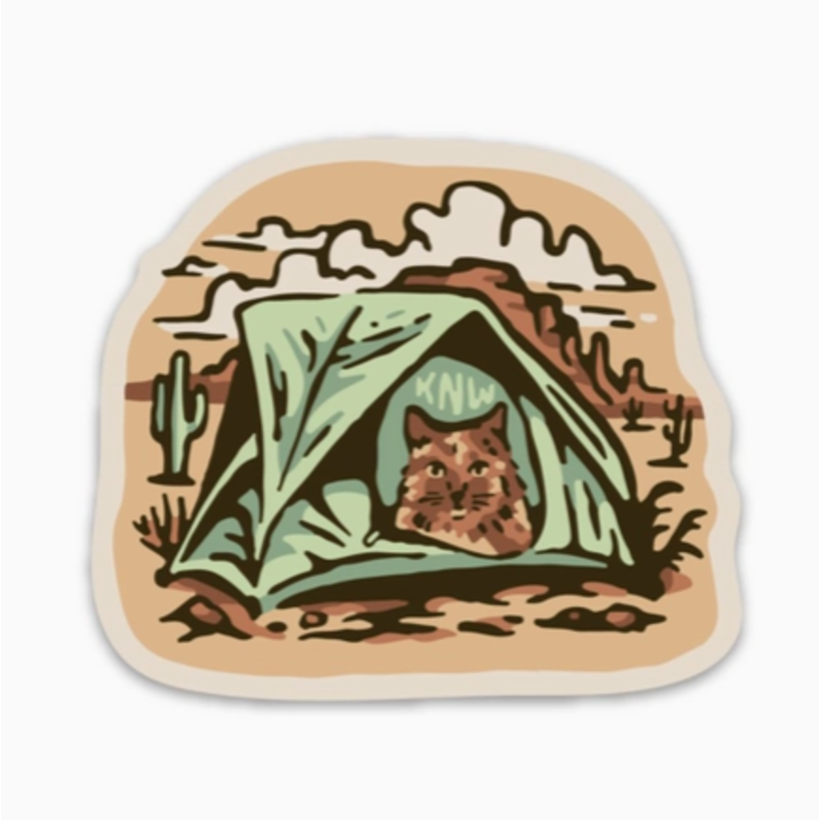Keep Nature Wild Keep Nature Wild Camping Kitty Sticker