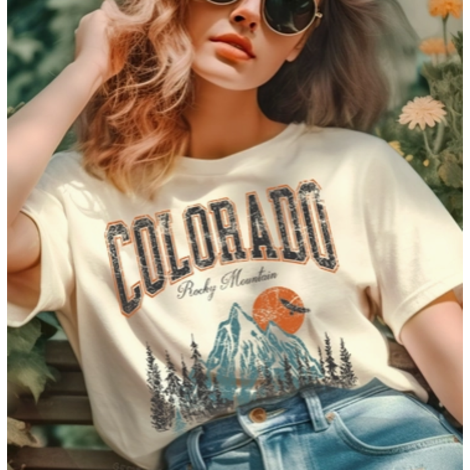 BouTeeQuee Closet Colorado Mountain Vibe Vintage Tee