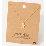 Fame Accessories Fame Cowboy Boots Pendant Necklace Gold