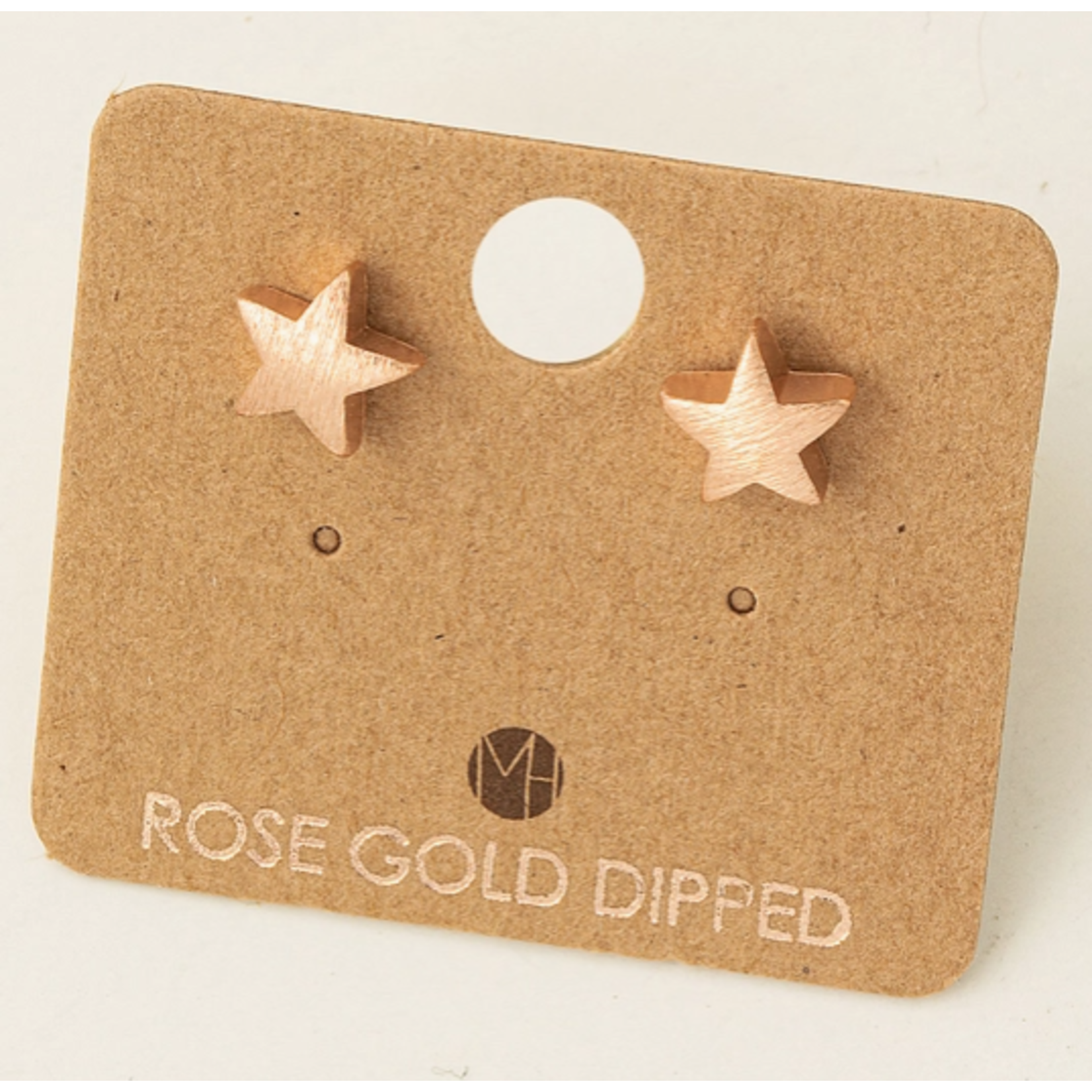 Fame Accessories Fame Mini Stud Star Earrings Rose Gold