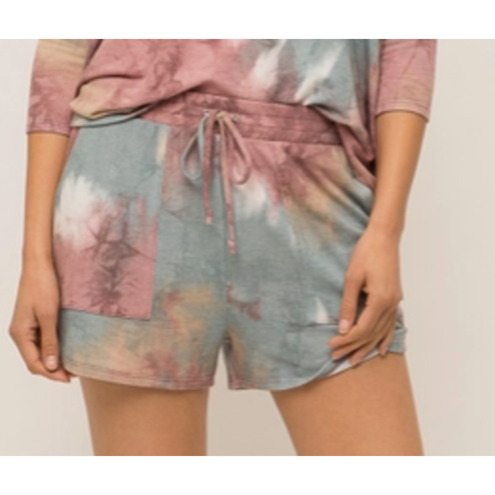 Mystree Mystree Tie Dye Mix Shorts