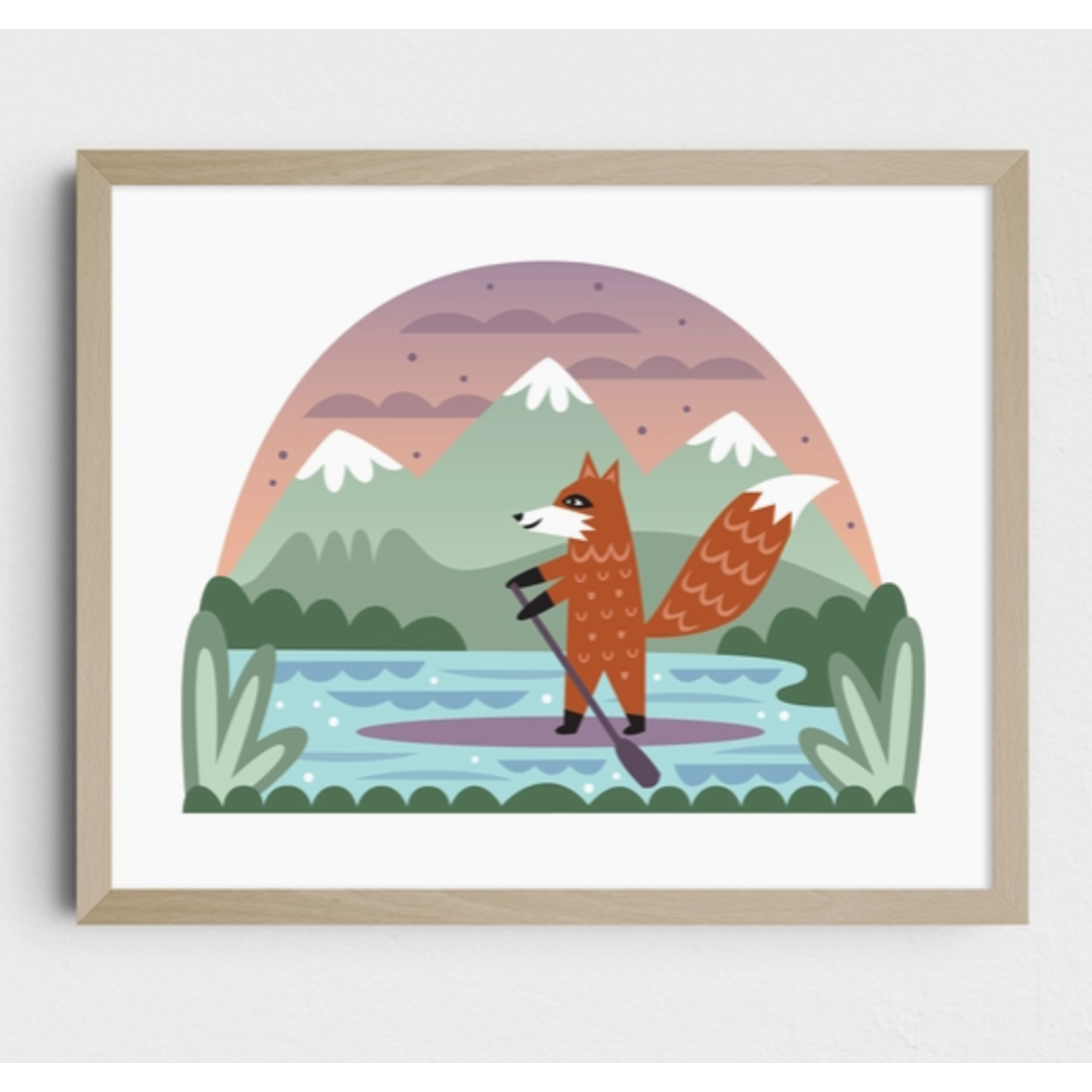 Allie Ogg Allie Ogg Campy Sup Fox Art Print