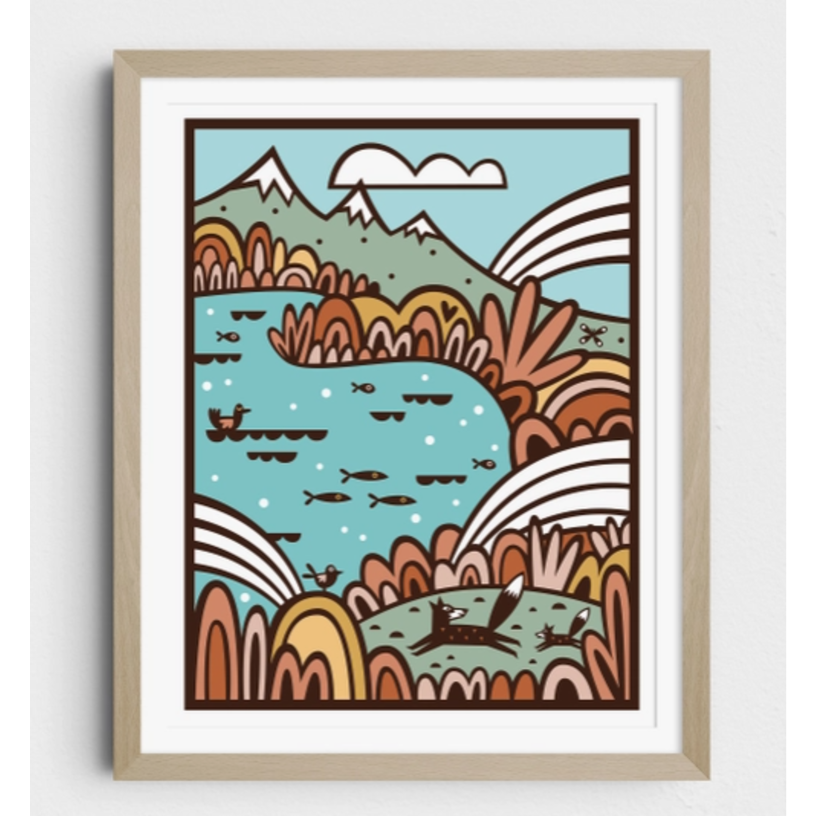 Allie Ogg Allie Ogg Mountain Lake Art Print