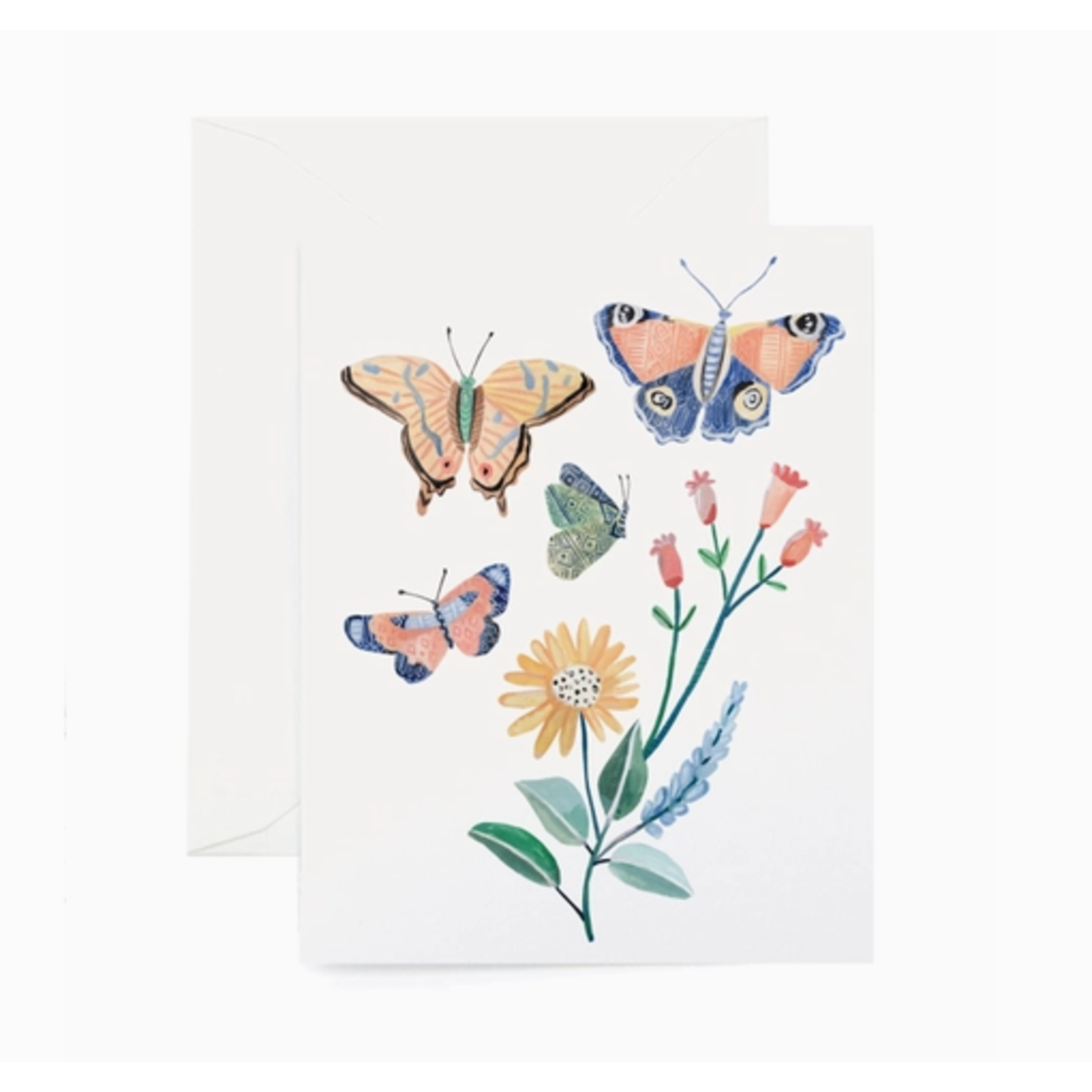 Lana's Shop Lana's Shop Wildflower Butterfly Greeting Card