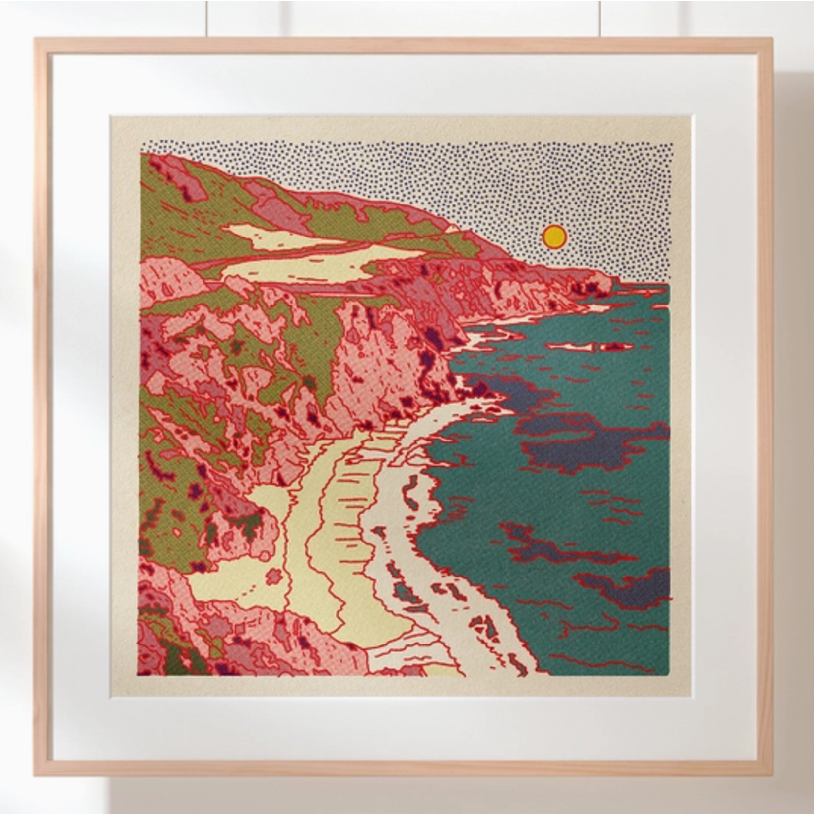 Caroline Clark CClark Desert Mountain Big Sur 12x12