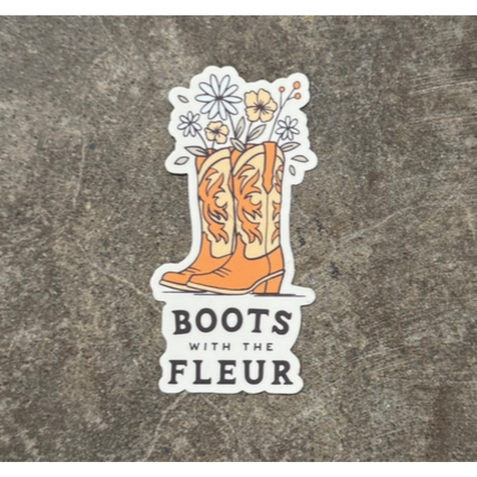 The Montana Scene TMS Boots w/ the Fleur