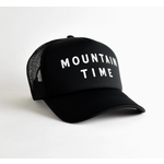 Endless August Supply Co, Endless August Mountain Time Recycled Trucker Hat - Black