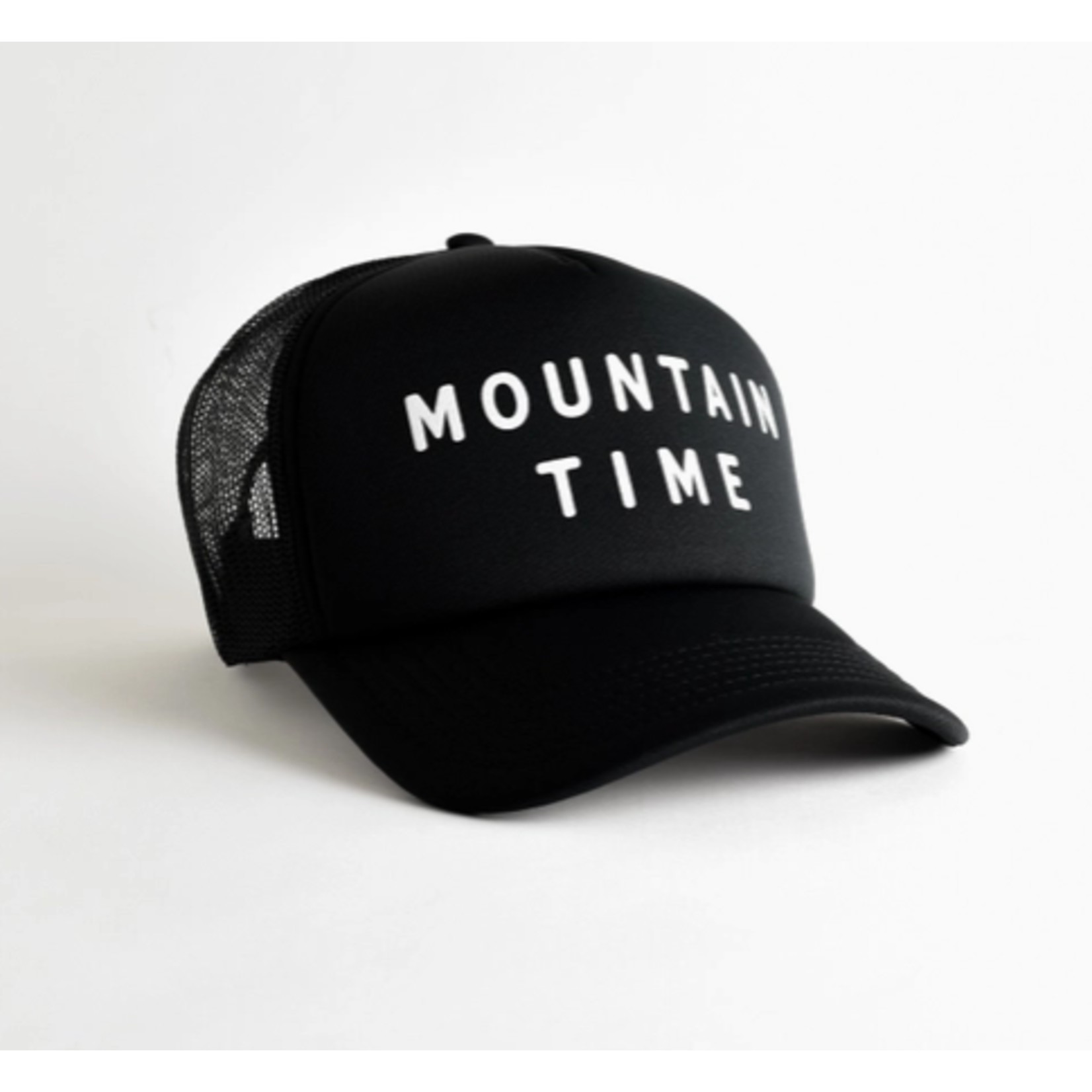 Endless August Supply Co, Endless August Mountain Time Recycled Trucker Hat - Black