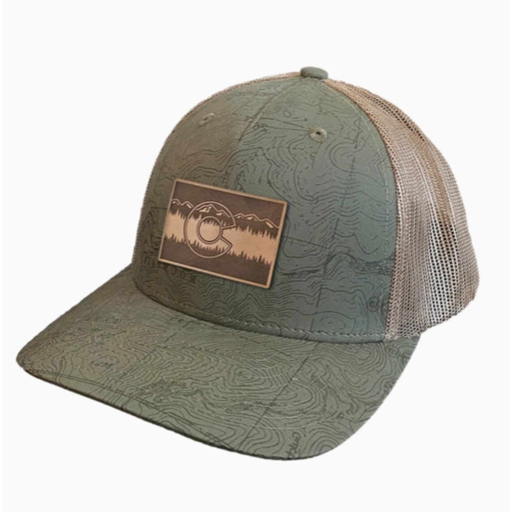 Coloradocool Coloradocool Topo Trucker Hat - Olive - Treeline Patch