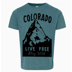 Akinz Akinz Colorado Live Free Stay Wild Youth Tee