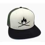 Black Lantern Sticks & Fire Three-Tone Trucker Hat