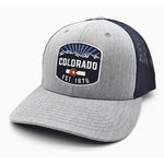 Colorado Cool Coloradocool 1876 Trucker Hat - Heather Gray/Navy