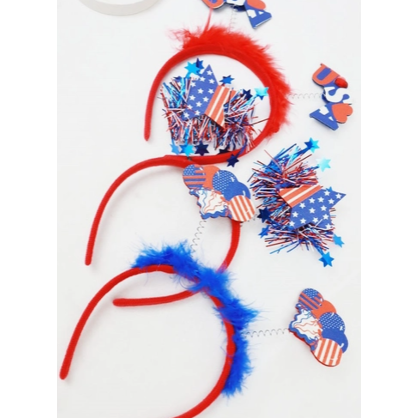 Love & Repeat L&R Patriotic Head Fur Detail Boppers Headband