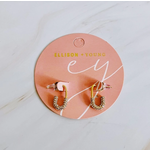 Ellison+Young E&Y Edgy Chic Pin Shape Earrings