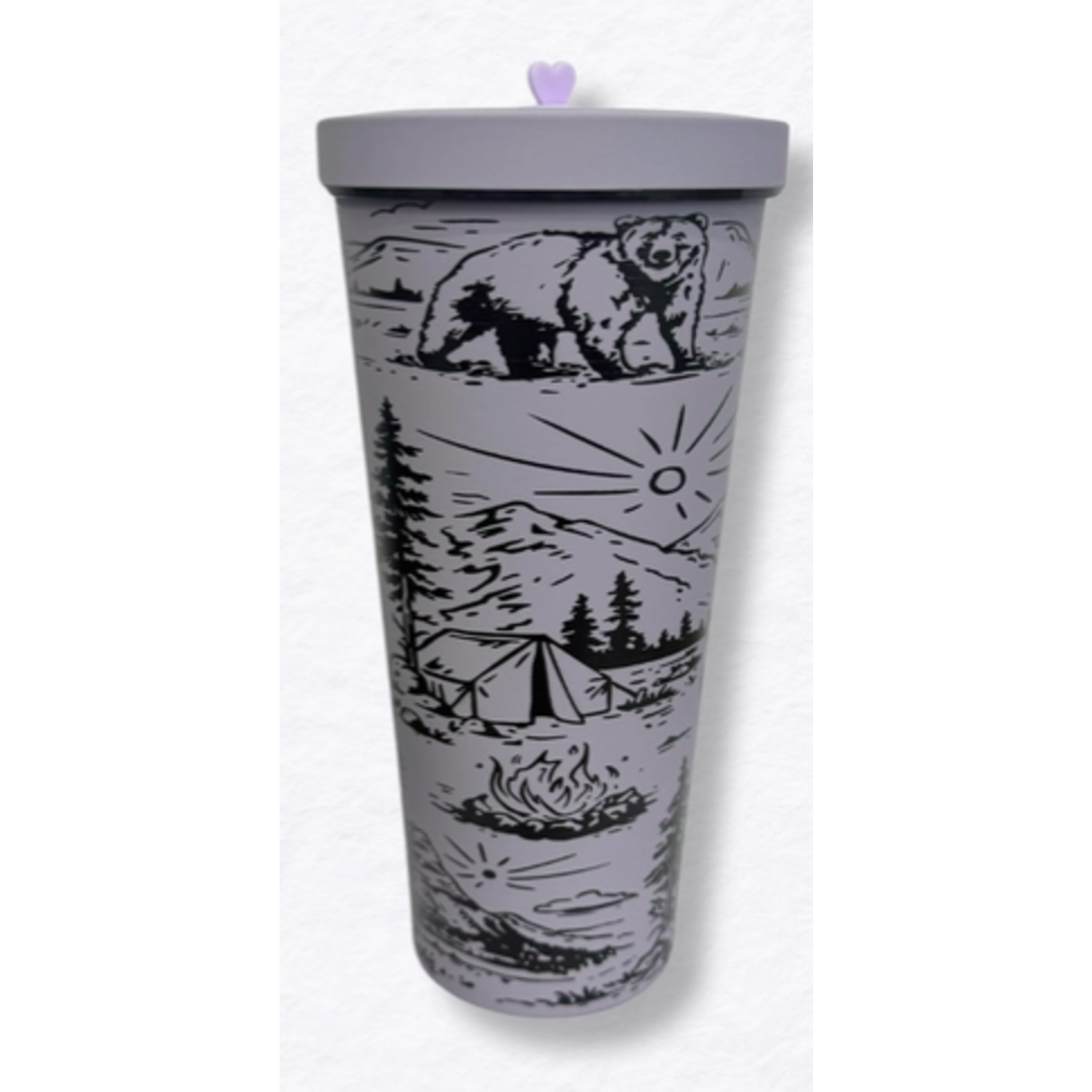 The Montana Scene National Forest Travel Tumbler Lavender