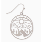 ZAD ZAD Majestic Mountain Silver Earrings