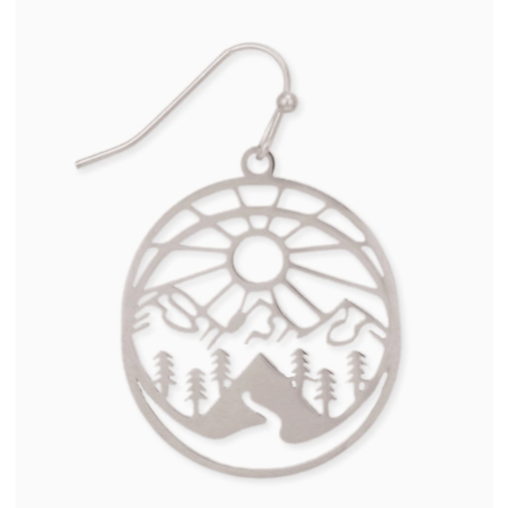 ZAD ZAD Majestic Mountain Silver Earrings