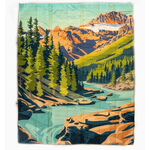 The Montana Scene TMS Puffy Outdoor Blanket-Wildwood Stream