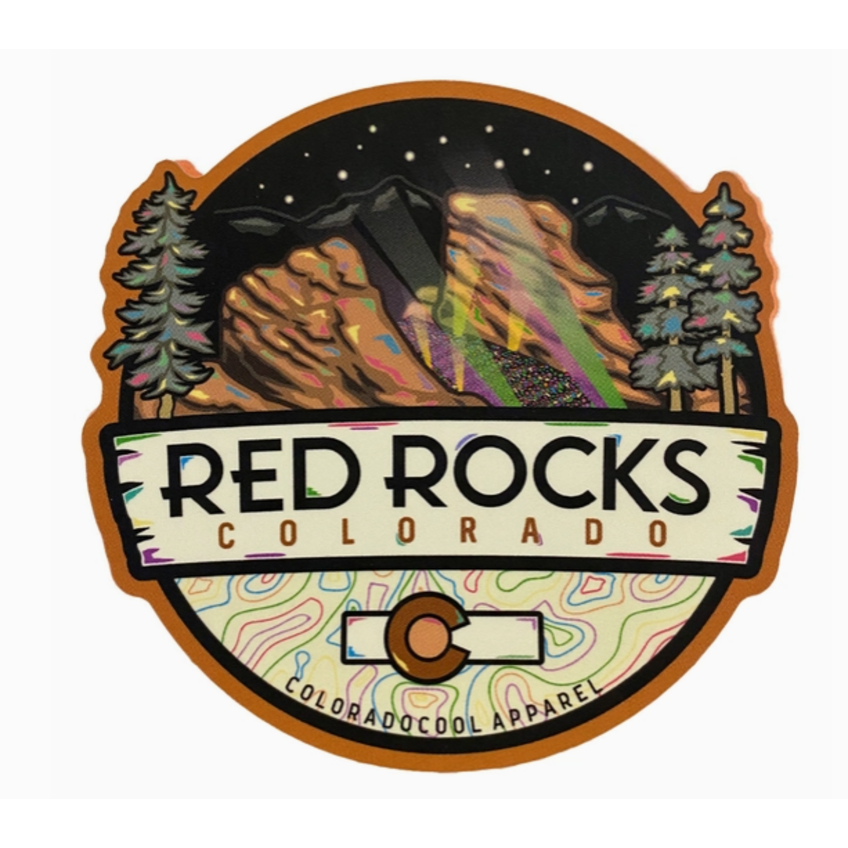 Colorado Cool Coloradocool Red Rocks Showtime Sticker