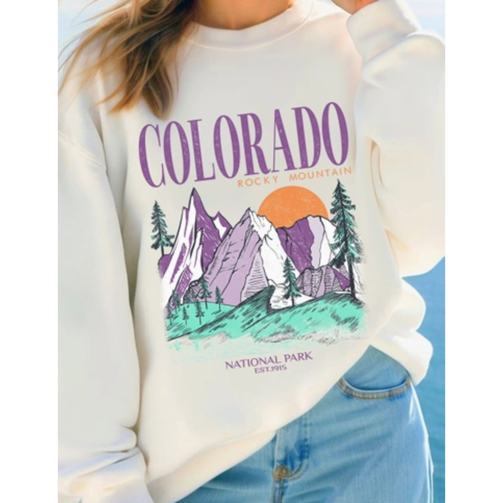 Rustee Clothing Rustee RM Purple Graphic Crewneck