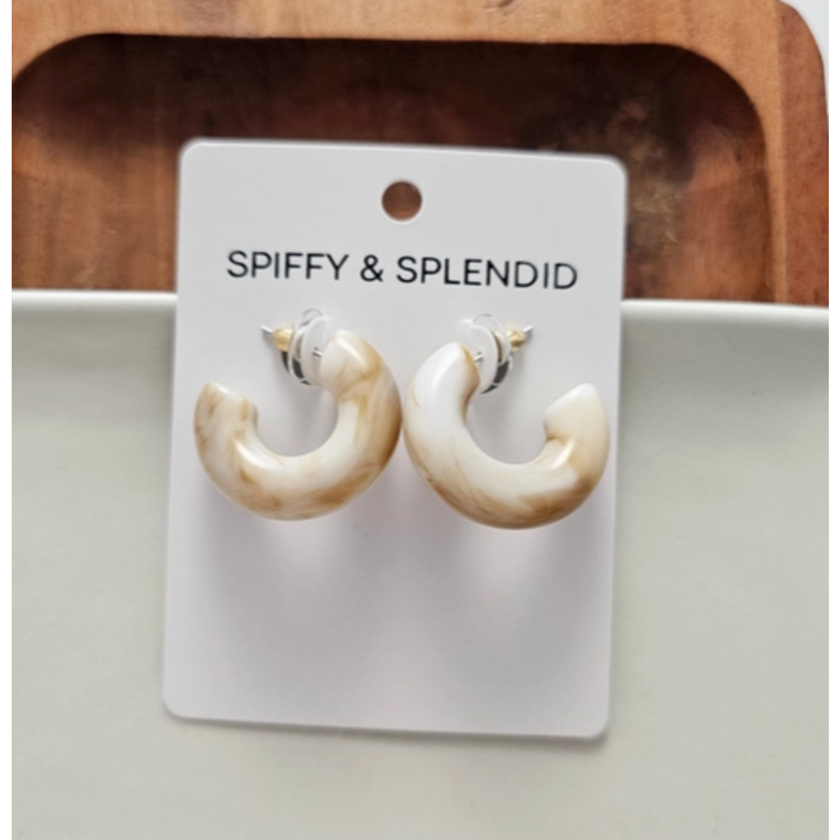 Spiffy & Splendid S&S Chloe Hoops- Natural