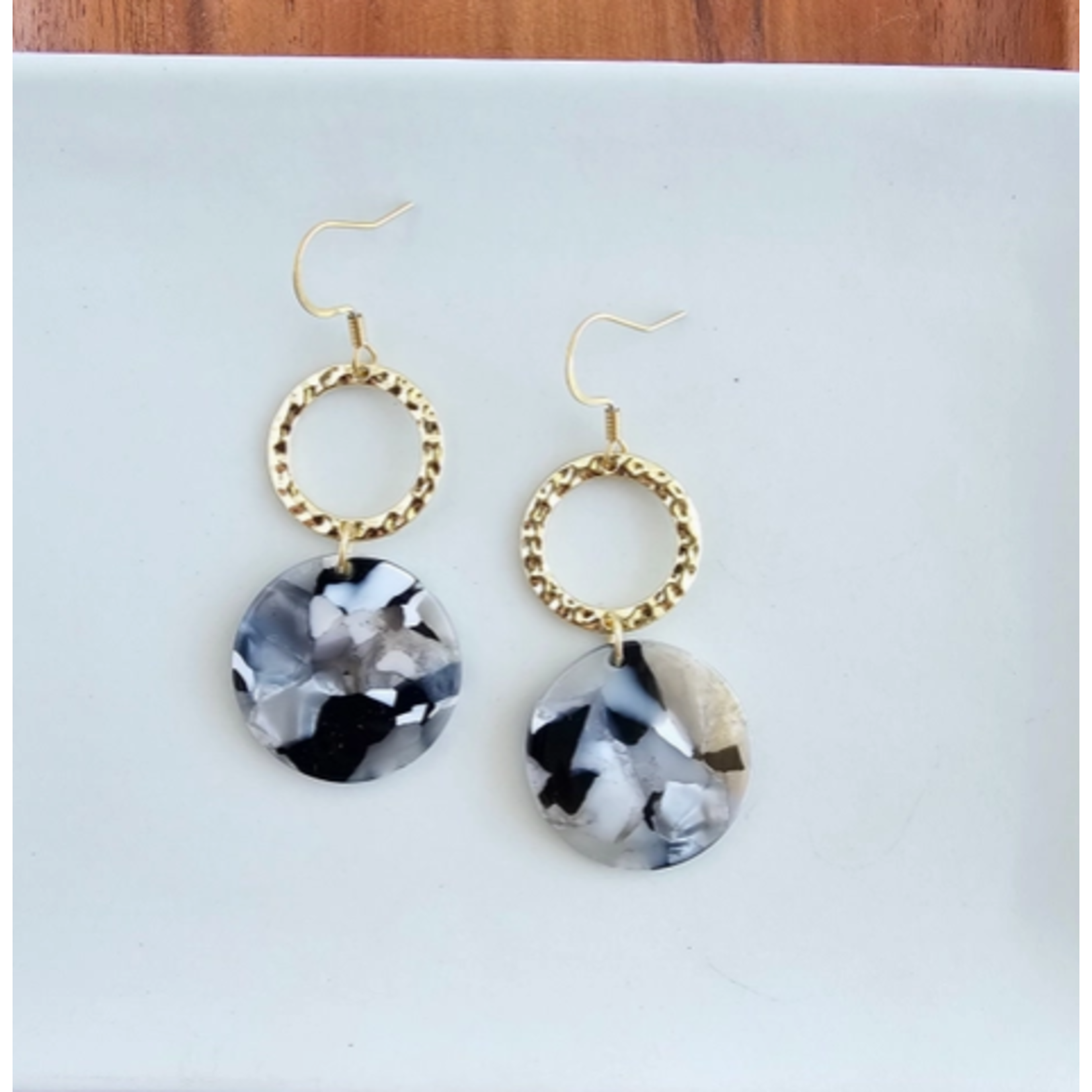 Spiffy & Splendid S&S Rylee Earring-Ivory & Slate