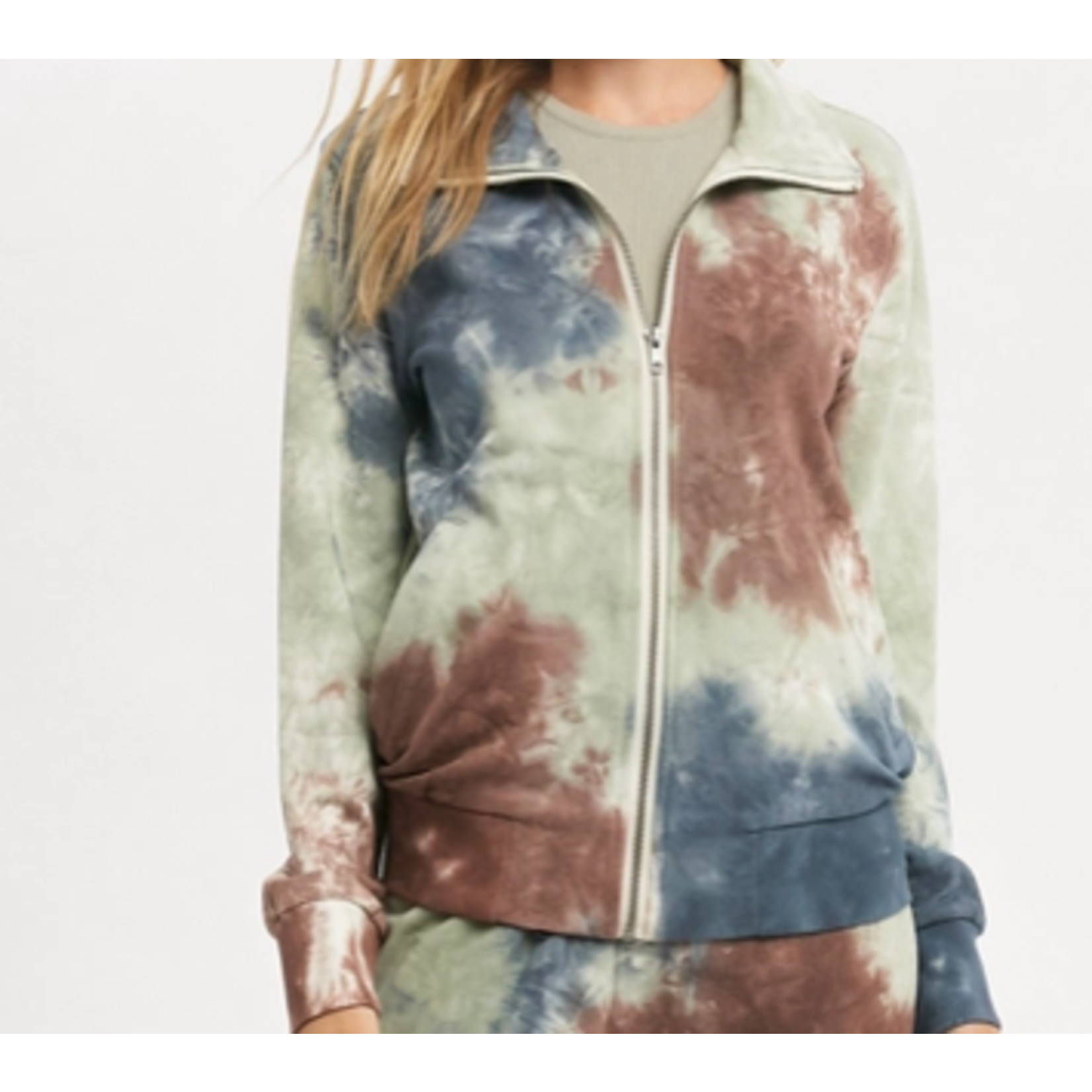 Mystree Mystree Tie Dye Bomber Jacket