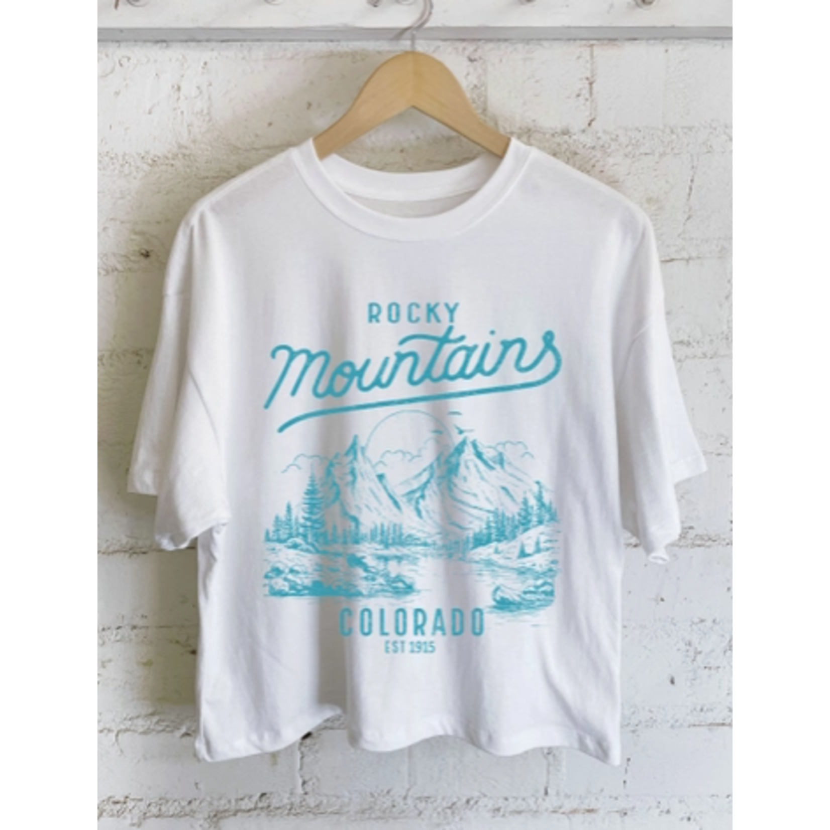 Rustee Clothing Rustee Rocky Mountain Script Long Crop